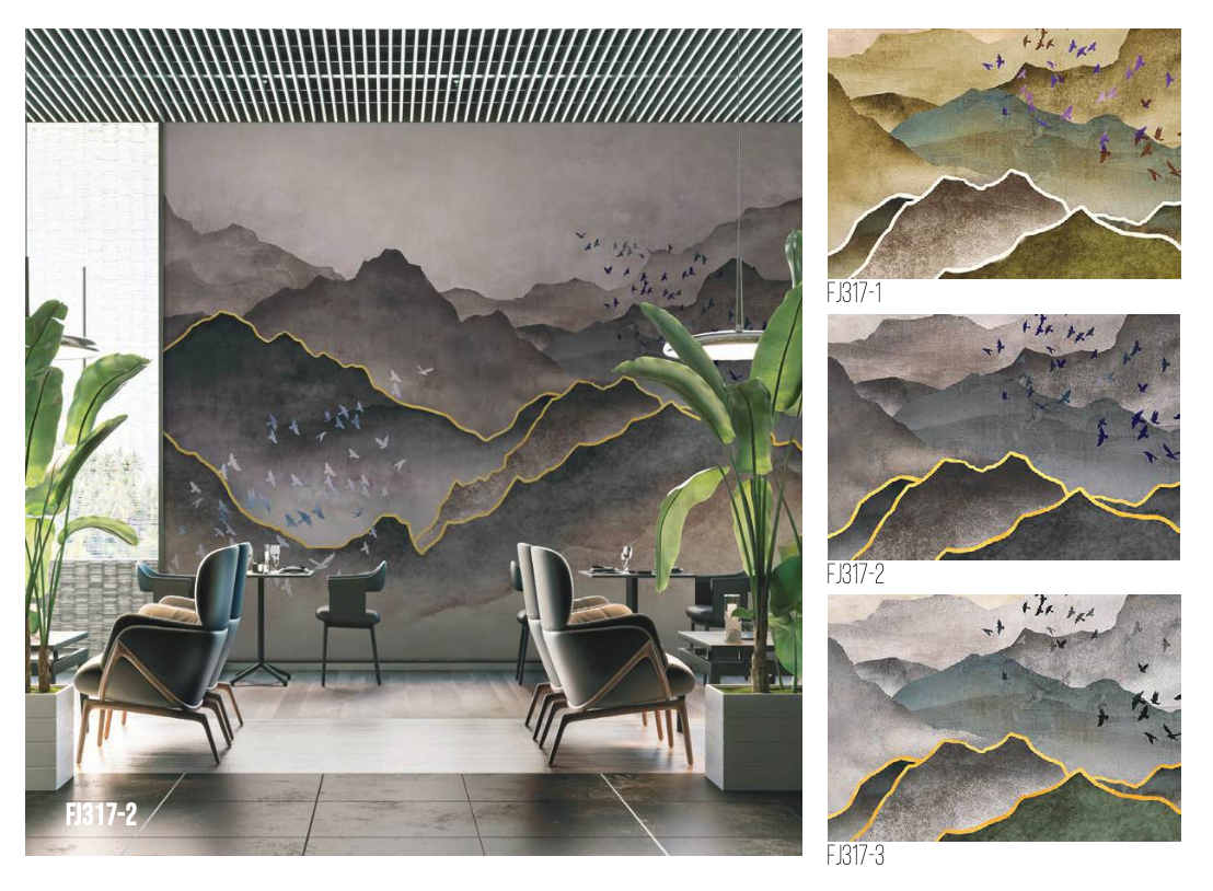 Murale ścienne do restauracji i przestrzeni publicznych