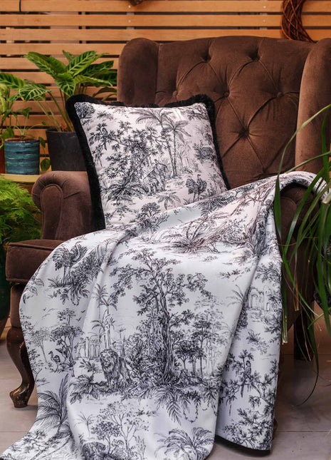 Poduszka dekoracyjna motyw palm, roślinny