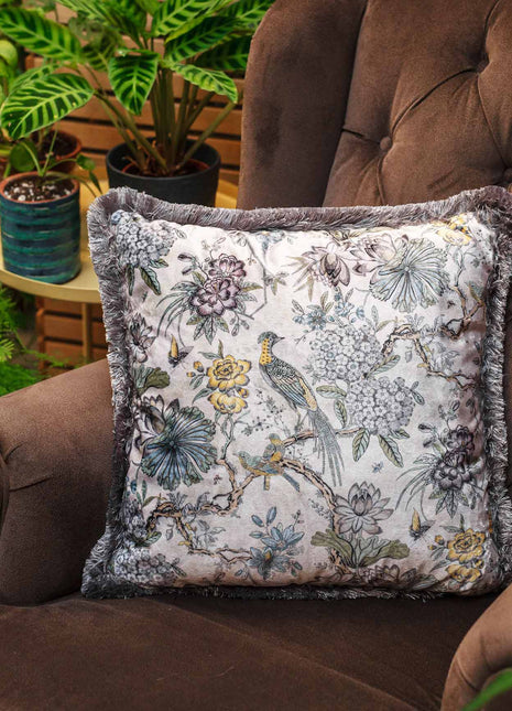 Poduszka dekoracyjna motyw kwiatowy