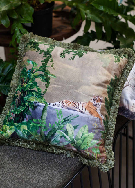 Poduszka dekoracyjna motyw dżungli, zwierzęcy