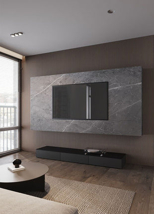 PS grooved wall panel - silver - APS201