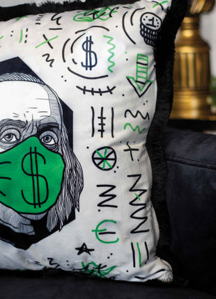 Poduszka dekoracyjna Benjamin Franklin