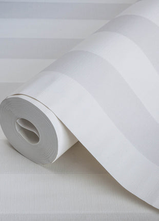 Klasyczna, jasna tapeta w pasy Alfa 3704-1 | 16,5 m2 w rolce |