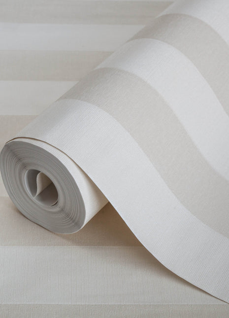 Klasyczna, jasnożółta tapeta w pasy Alfa 3704-2 | 16,5 m2 w rolce |