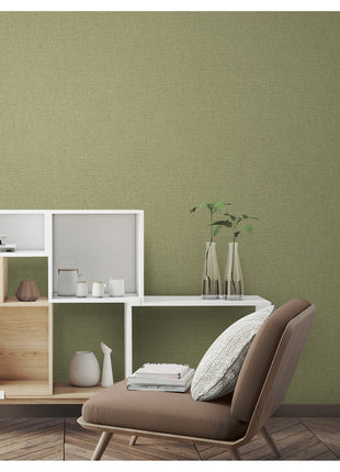 Zielona tapeta tkaninowa Alfa 3707-6