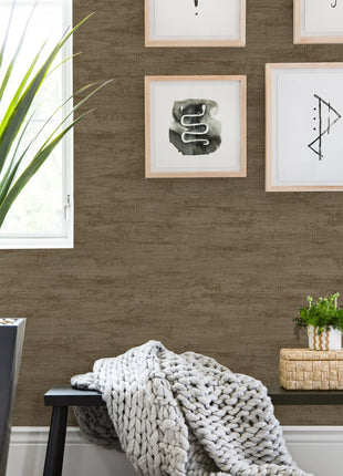 Brązowa tapeta z efektem przetarcia Alfa 3708-3