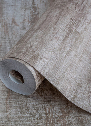 Brązowa tapeta z efektem przetarcia Alfa 3708-3