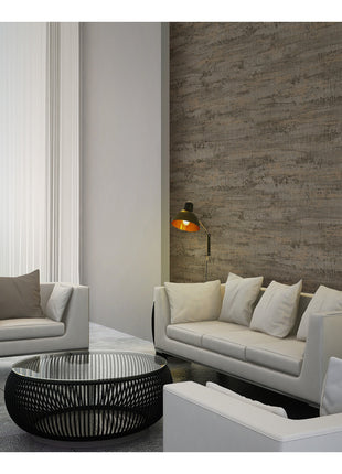 Brązowa tapeta z efektem przetarcia Alfa 3708-4