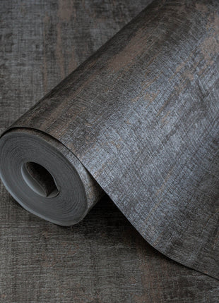 Brązowa tapeta z efektem przetarcia Alfa 3708-4