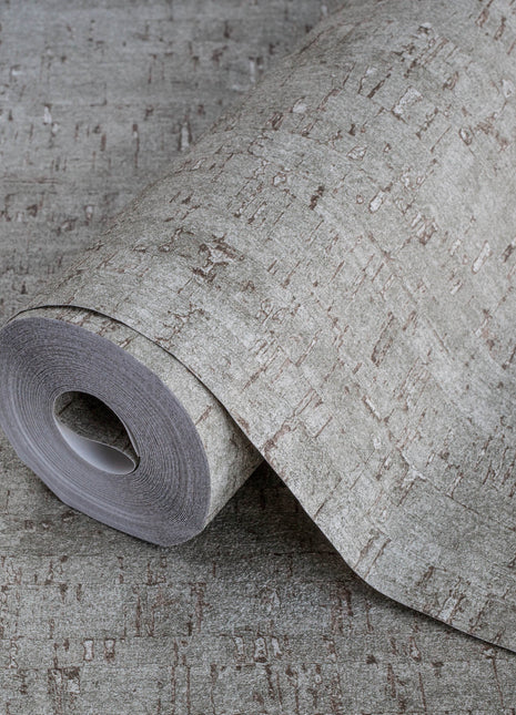 Brązowa tapeta o ciekawej strukturze Alfa 3709-4