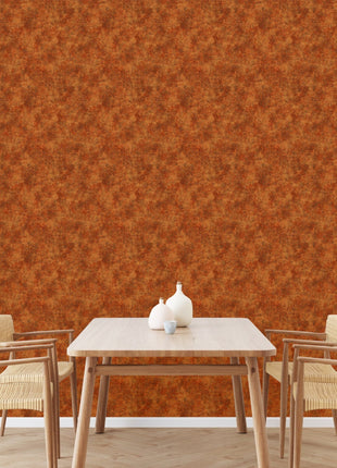 Gładka, pomarańczowa tapeta Alfa 3710-5