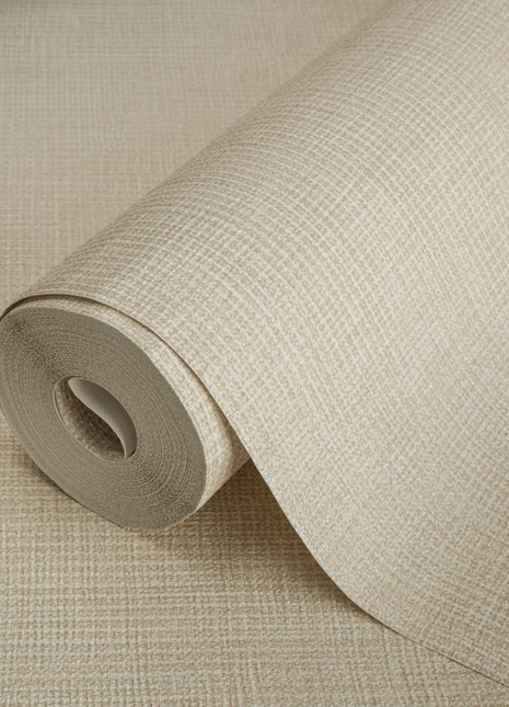 Beżowa tapeta tkaninowa Alfa 3712-2