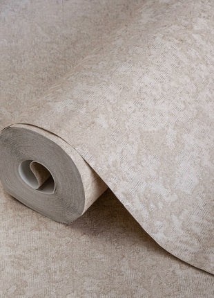 Brązowa tapeta o delikatnej strukturze Alfa 3715-5