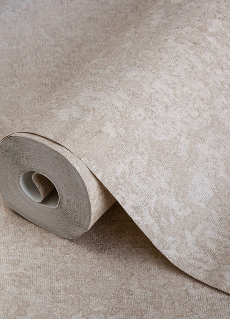 Brązowa tapeta o delikatnej strukturze Alfa 3715-5