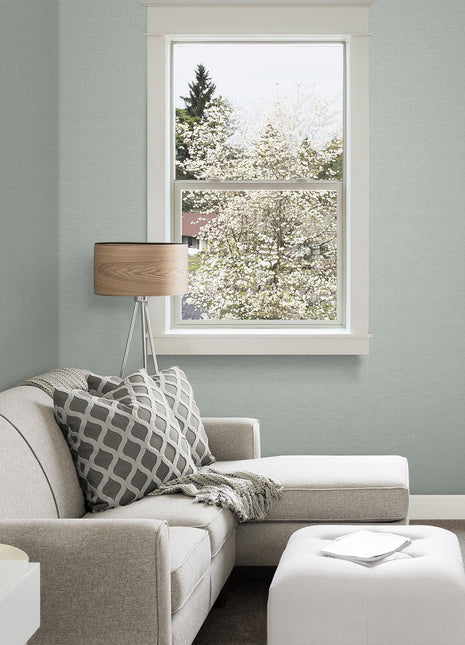 Szara tapeta, struktura tkaniny, bez odpadów | 16,5 m2 w rolce | Alfa 3716-4