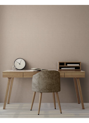 Biało-brązowa tapeta w pepitkę Alfa 3718-3