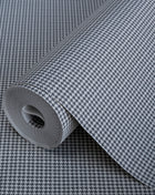 Alfa 3718-4 Black and White Houndstooth Wallpaper