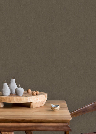 Ciemnobrązowa, strukturalna tapeta Alfa 3719-7