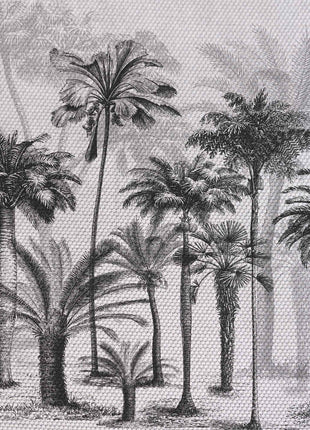 Zasłona dekoracyjna z nadrukiem PALMY