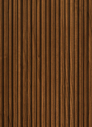 Brown grooved MDF wall panel, wood imitation - APM201