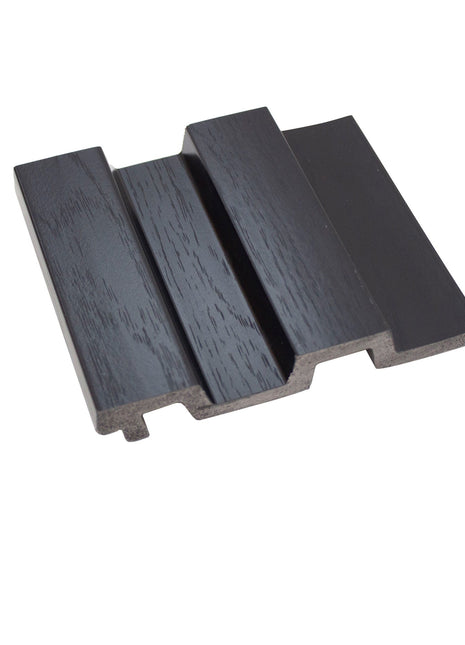 Dark gray PS grooved wall panel, wood imitation - APS102