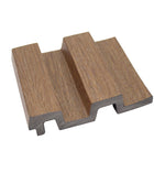 Brown PS grooved wall panel, wood imitation - APS104