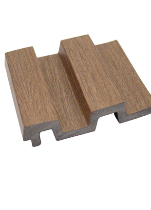 Brown PS grooved wall panel, wood imitation - APS104
