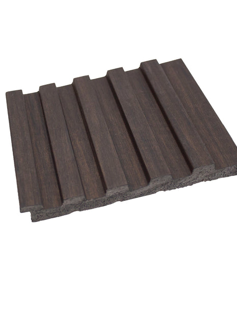 Dark brown PS grooved wall panel - APS206