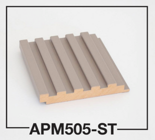 MDF panels with thin rib pattern | 280 cm x 12 cm | 7 colors | MDF slats