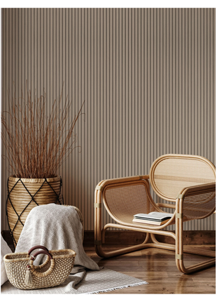 MDF panels with thin rib pattern | 280 cm x 12 cm | 7 colors | MDF slats