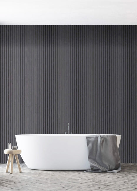 PS grooved wall panel in gray - APS209