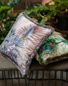 Poduszka dekoracyjna motyw liści tropikalnych