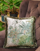 Poduszka dekoracyjna motyw dżungli, tropikalny