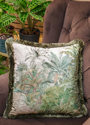 Poduszka dekoracyjna motyw dżungli, tropikalny