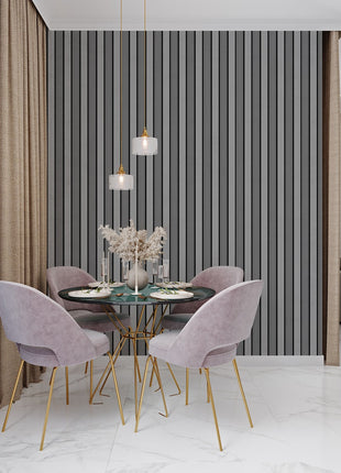PS grooved wall panel in gray colors - APS405